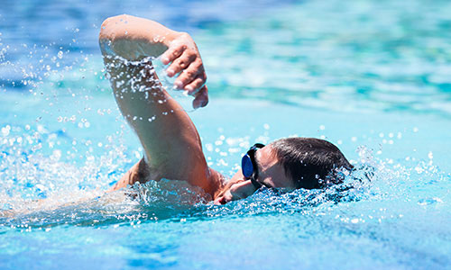 Swimming front crawl